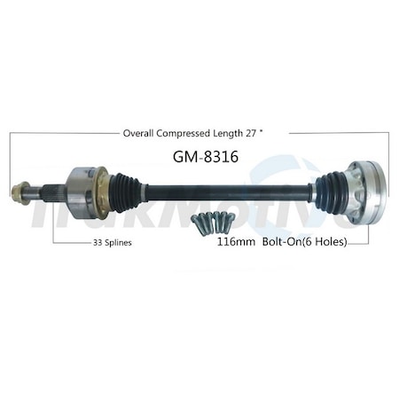 Cv Axle Shaft,Gm-8316